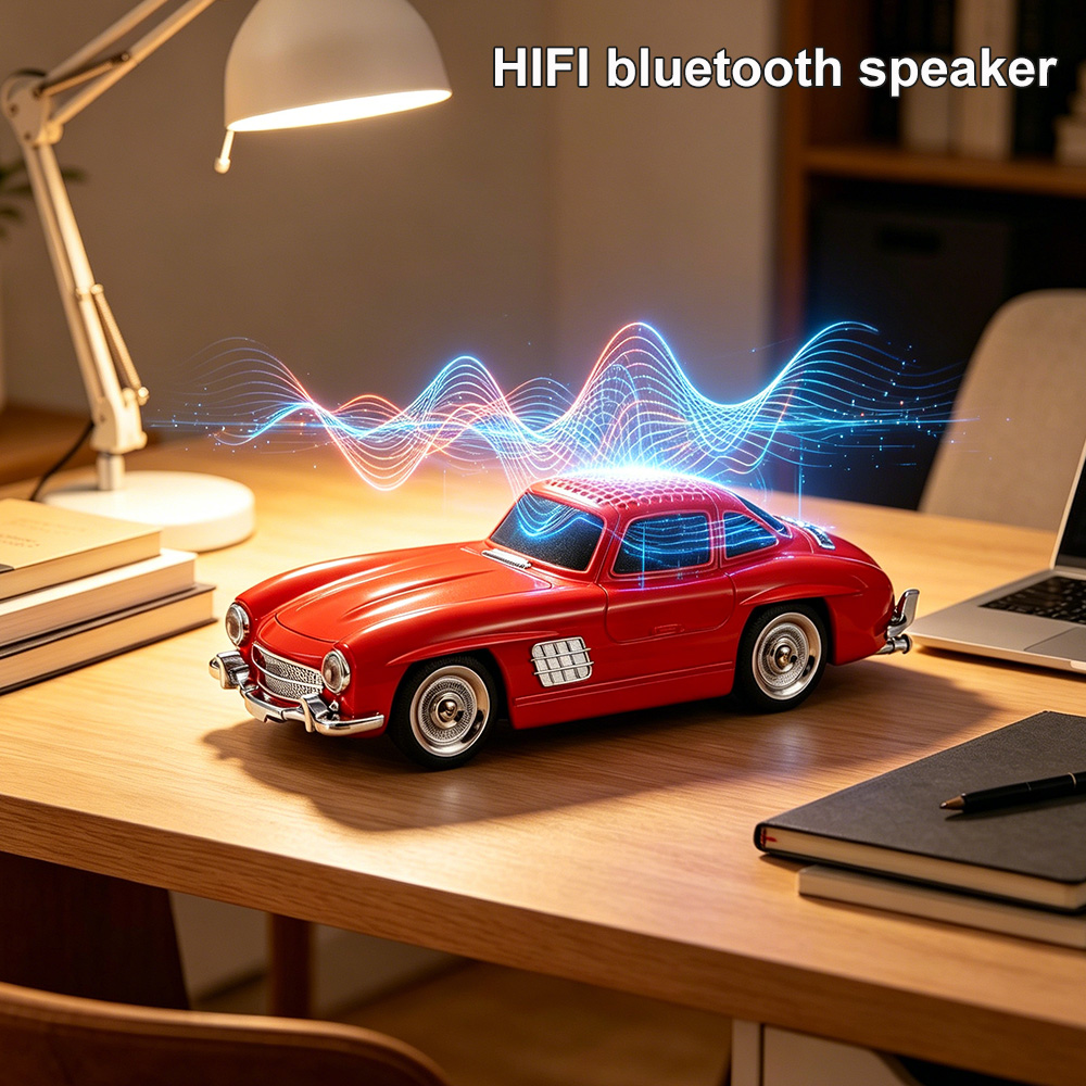 Apple Music Audio Quality - Беспроводная Bluetooth-колонка WS300SL в ретро-стиле, перезаряжаемая,