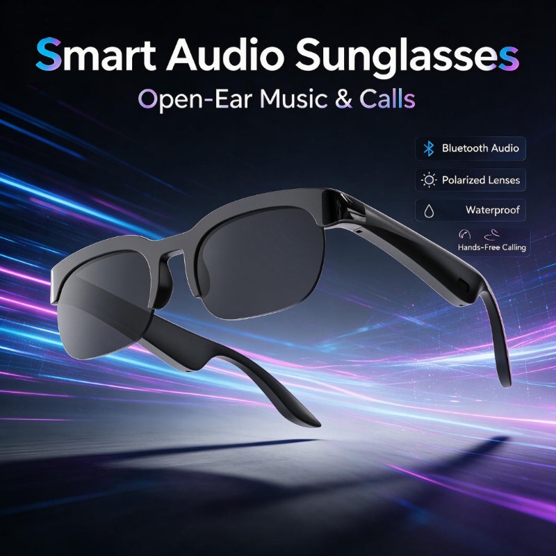 Audio Music For Video - Умные аудио-очки с открытым ухом, Bluetooth-гарнитурой,