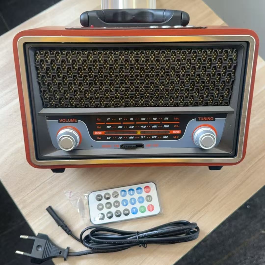 Apple Music Audio Quality - Высококачественный портативный деревянный радиоприемник-плеер AM/FM/SW, многофункциональная