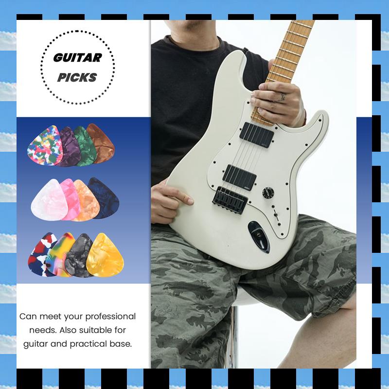Electric Guitar Pick Pack - ABME 60 упаковок, цветные медиаторы для