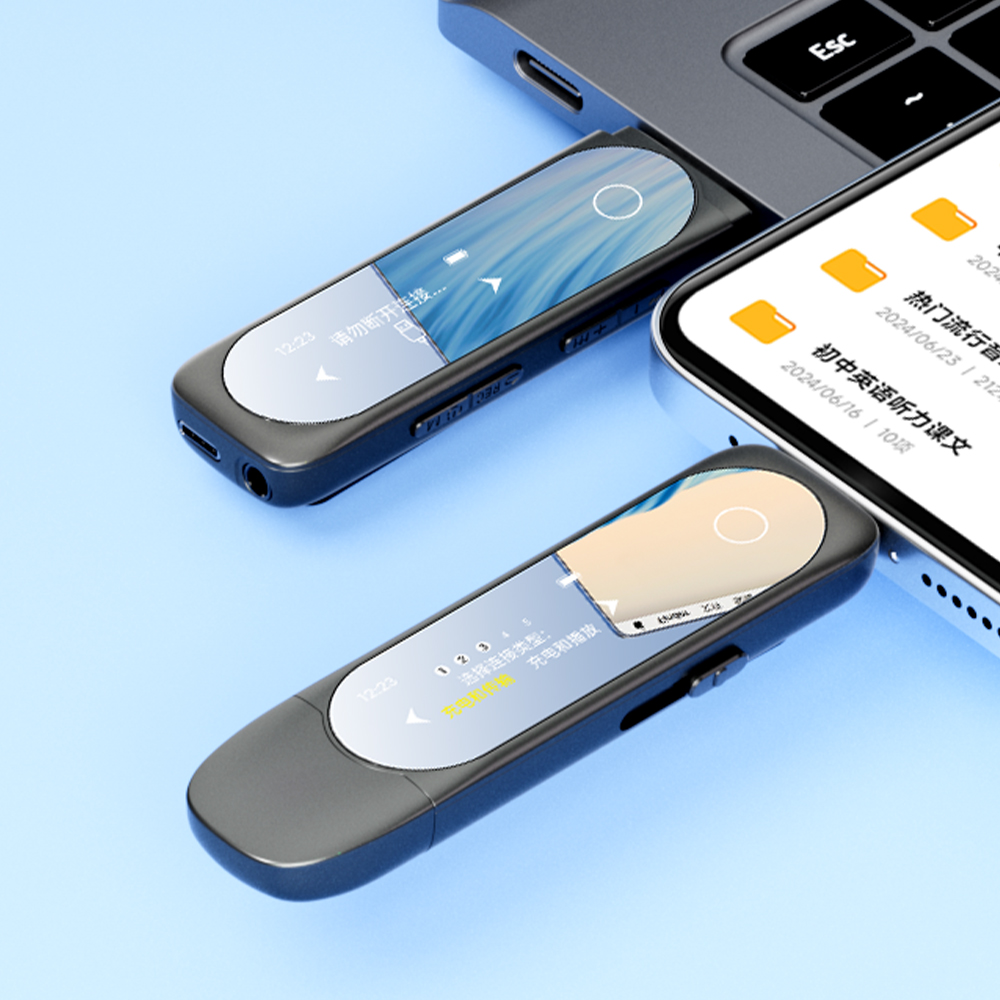 Audio Music For Download - MP3-плеер с Bluetooth, Type-C, USB-A, двойным
