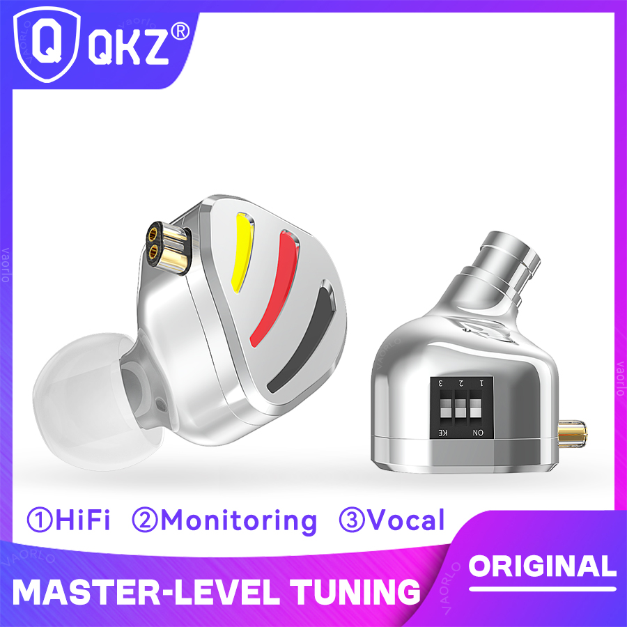 Audio Music Dj - QKZ Наушники HIFI Мониторинг Вокал 3-уровневый