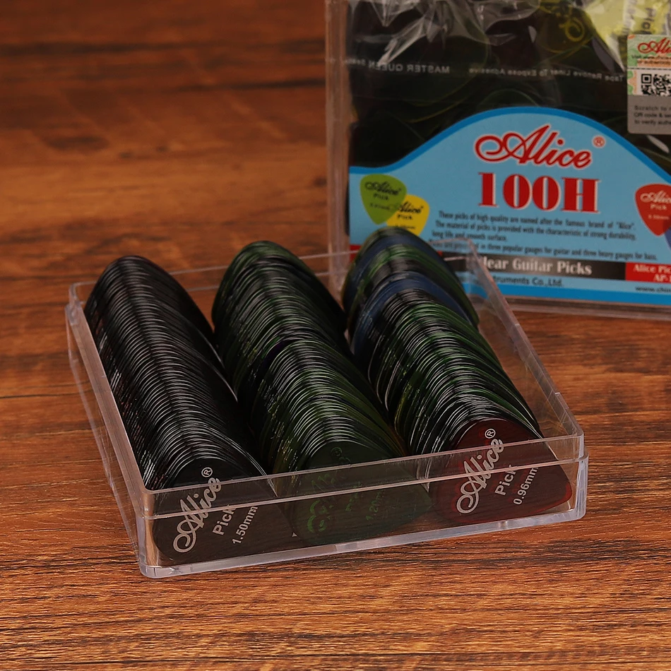 Electric Guitar Pick Pack - Alice AP-100H 100 шт./компл. прозрачные медиаторы