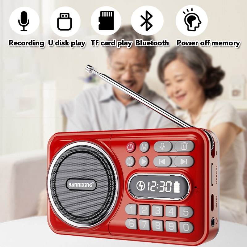 Audio Music Center - Мини-карманное FM-радио, лучшие радиоприемники со светодиодным