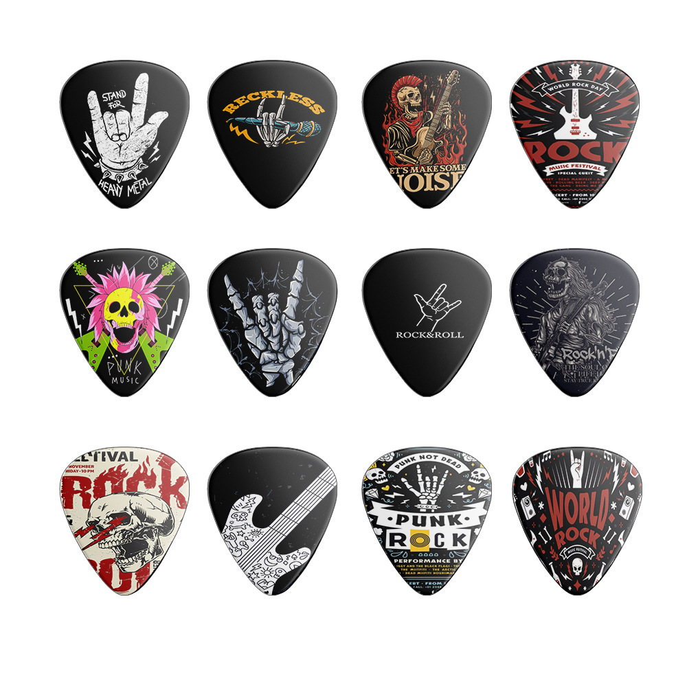 12 шт. медиаторы 0,46 мм 0,71  – обзор и цена Electric Guitar Pick Pack