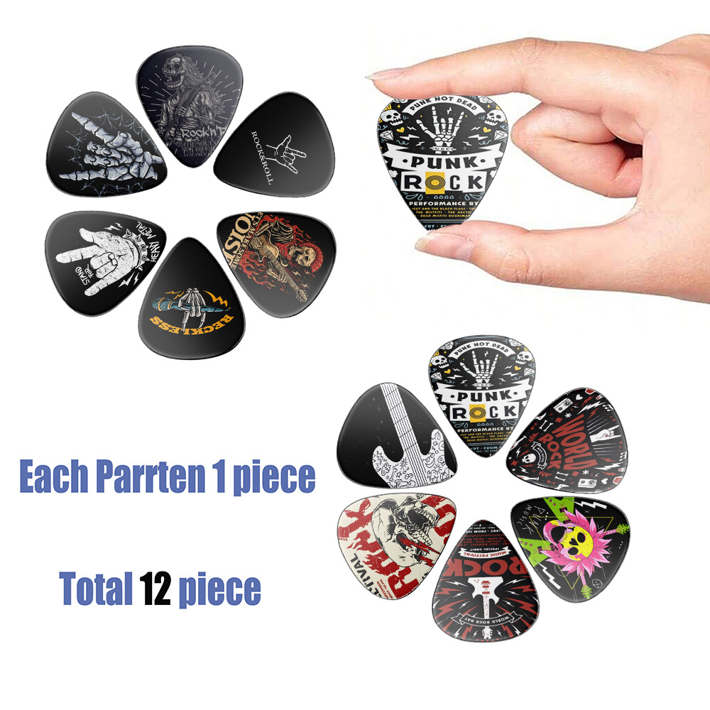 12 шт. медиаторы 0,46 мм 0,71  – обзор и цена Electric Guitar Pick Pack